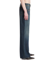 Blue Horsebit Denim Pants | PDP | Antonia