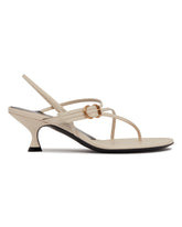 White Starry Eyed 50 Leather Sandals | PDP | Antonia