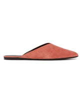 Red Homebody Suede Mules | PDP | Antonia