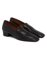 Black Leather Loafers | PDP | Antonia