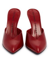 Red Sitting Pretty Mules | PDP | Antonia