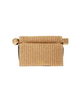 Beige Raffia Rond Carr Clutch | PDP | Antonia