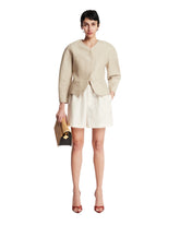 Beige Mini Ovalo Jacket | PDP | Antonia