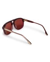 Burgundy Leonard Viper Sunglasses | PDP | Antonia