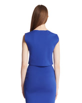 Blue Sleeveless Top | PDP | Antonia