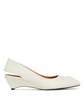 White Leather Slingback Shoes | PDP | Antonia