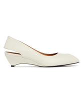 White Leather Slingback Shoes | PDP | Antonia