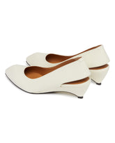 White Leather Slingback Shoes | PDP | Antonia