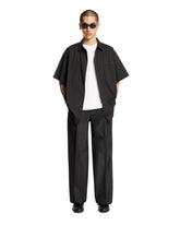 Black Center-Pleat Pants | PDP | Antonia