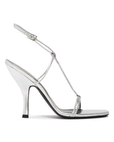 Silver Mixer Leather Sandals | PDP | Antonia