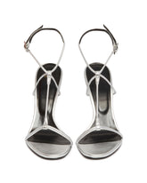 Silver Mixer Leather Sandals | PDP | Antonia