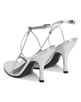 Silver Mixer Leather Sandals | PDP | Antonia