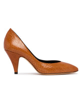 Beige Haze Leather Pumps | PDP | Antonia