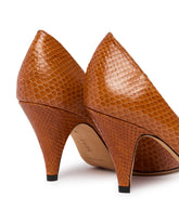 Beige Haze Leather Pumps | PDP | Antonia