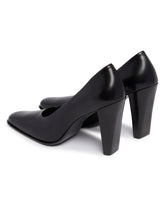 Black Fete Leather Pumps. | PDP | Antonia