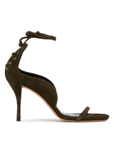 Green Corsetto Suede Sandals | PDP | Antonia