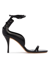 Black Corsetto Leather Sandals | PDP | Antonia