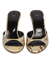 Beige Mixer Leather Sandals | PDP | Antonia