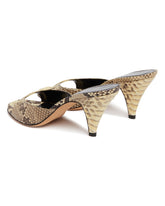 Beige Mixer Leather Sandals | PDP | Antonia