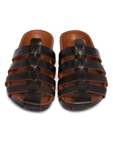 Brown Leather Fisherman Sandals | PDP | Antonia