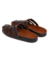 Brown Leather Fisherman Sandals | PDP | Antonia