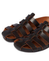 Brown Leather Fisherman Sandals | PDP | Antonia