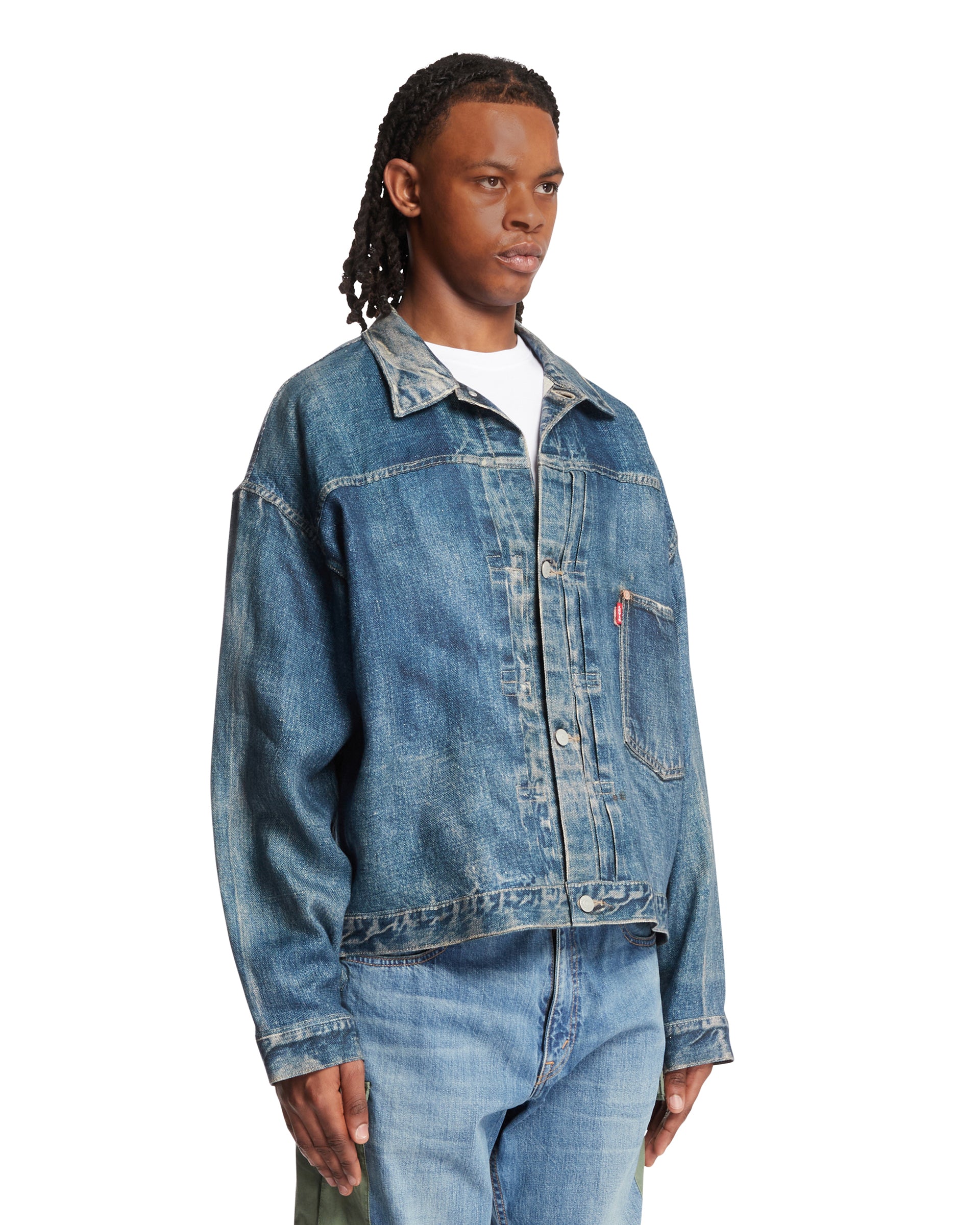 Levi's x Junya Watanabe Blue Linen Denim Jacket | JUNYA WATANABE