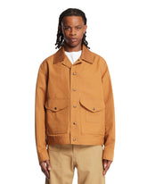 Brown Patchwork Effect Jacket | PDP | Antonia