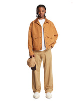 Brown Patchwork Effect Jacket | PDP | Antonia