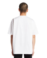 White Printed Cotton T-Shirt | PDP | Antonia