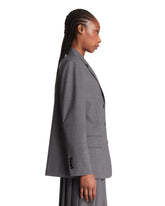 Giacca A Tre Bottoni In Lana Grigia | PDP | Antonia