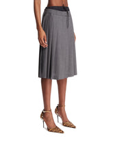 Gonna A Pieghe Grigia | PDP | Antonia