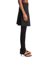 Gonna Asimmetrica A Pieghe Nera | PDP | Antonia