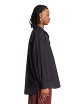 Camicia In Cotone E Seta Blu | PDP | Antonia