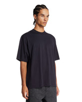 Blue Cotton Crewneck T-Shirt | PDP | Antonia