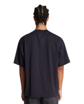 Blue Cotton Crewneck T-Shirt | PDP | Antonia