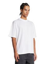 White Cotton Crewneck T-Shirt | PDP | Antonia