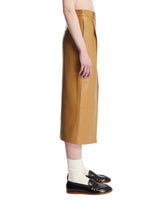 Beige Anden Leather Skirt | PDP | Antonia