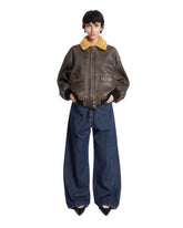 Brown Sandor Aviator Jacket | PDP | Antonia