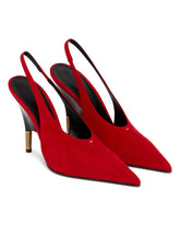 Red Bella Suede Pumps | PDP | Antonia