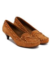 Beige Milly Suede Pumps | PDP | Antonia