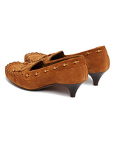 Beige Milly Suede Pumps | PDP | Antonia