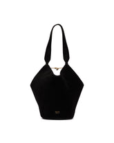 Black Mini Lotus Zebra Tote | PDP | Antonia