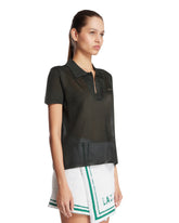 Green Satin Pique Slim Fit Polo | PDP | Antonia