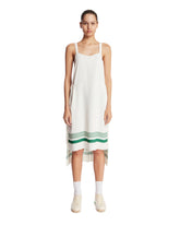 White Asymmetric Pleated Dress | PDP | Antonia