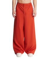 Orange Loose-Fit Taffeta Pants | PDP | Antonia