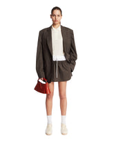 Brown Wool Mini Skirt | PDP | Antonia