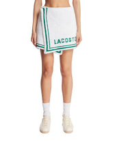White Boucle Knit Mini Skirt | PDP | Antonia