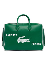 Green Printed Leather Gym Bag | PDP | Antonia