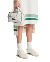 White Printed Leather Small Gym Bag | PDP | Antonia